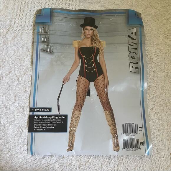 NEW Roma Ravishing Ringleader Circus Costume Size M/L - Picture 6 of 10